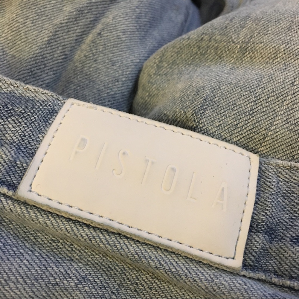 Pistola 25 women’s distressed skinny jeans flawed fabric pulling away on seam - Picture 2 of 11
